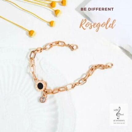 Exclusiva pulsera Rosegold, colección Tiempo de Dios