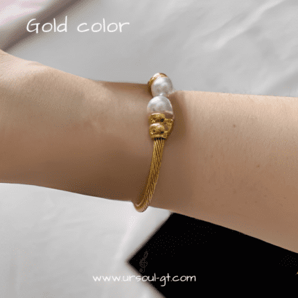 Elegante pulsera ajustable colección Gold color
