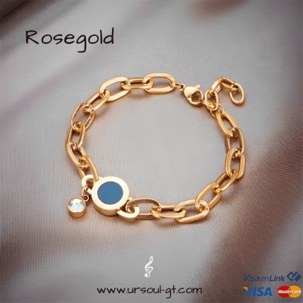 Luce radiante con nuestra pulsera moderna de la colección rosegold Color