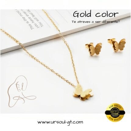 Bello juego colección Butterfy Gold color