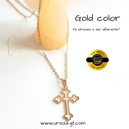 Simbología en Elegancia: Cadena con Dije Minimalista de Cruz, Refleja tu Fe con Estilo