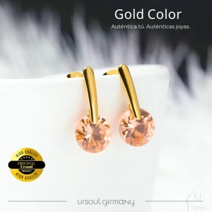 "Gotas de Energía Dorada" Aretes Ángel: Expresa tu Encanto Vital